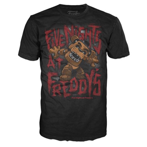 Five Nights at Freddy's Freddy Fazbear Black T-Shirt